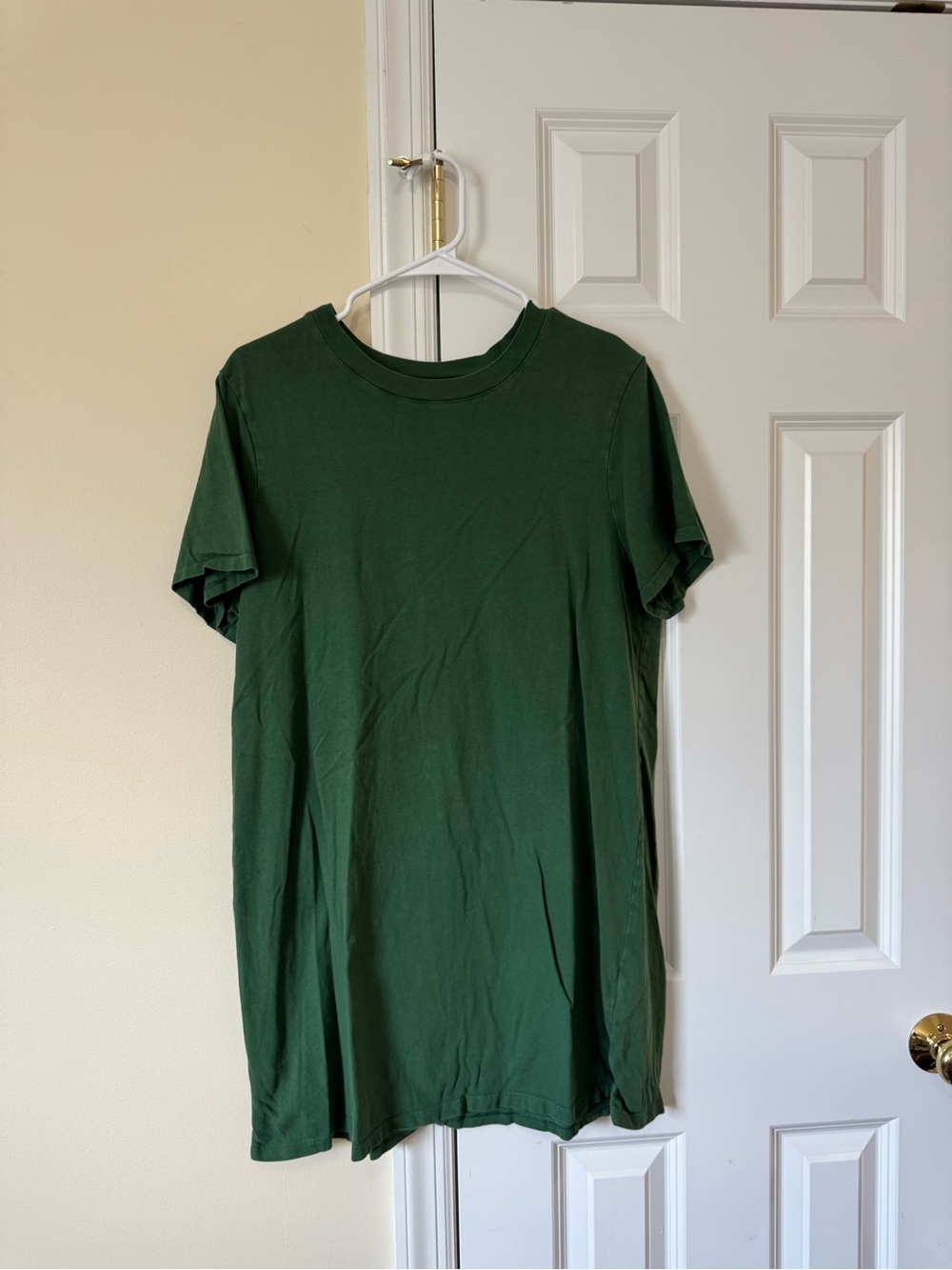 Old Navy Classic Crew Neck T-Shirt Dress - Forest Green